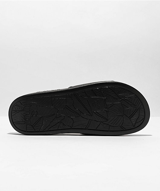 RIPNDIP Sprinkles Airbrush Logo Black Slide Sandals