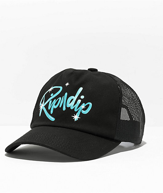 Ripndip Sprinkles 6 Panel Hat Cap Black キャップ RIPNDIP Sprinkles Black Trucker Hat | Zumiez