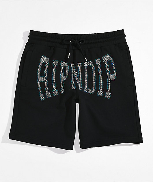 RIPNDIP Summer Revenge Black Sweat Shorts | Zumiez