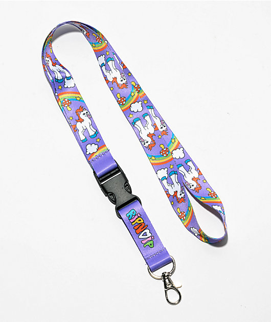 RIPNDIP Taste The Rainbow Purple Lanyard