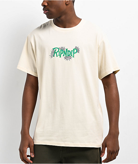 ◆RIPNDIP◆TRAVIS 半袖Tシャツ NATURAL 送料込 RIPNDIP Travis Natural T-Shirt | Zumiez