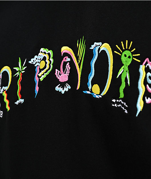RIPNDIP Venice Embroidered Black Hoodie | Zumiez