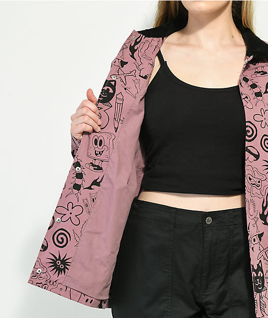 RIPNDIP We Dont Care Mauve Coaches Jacket