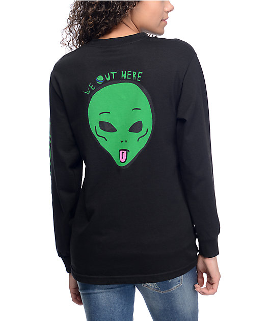 we out here alien shirt
