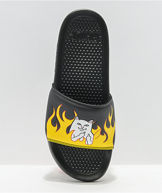 RIPNDIP Welcome To Heck chanclas negras