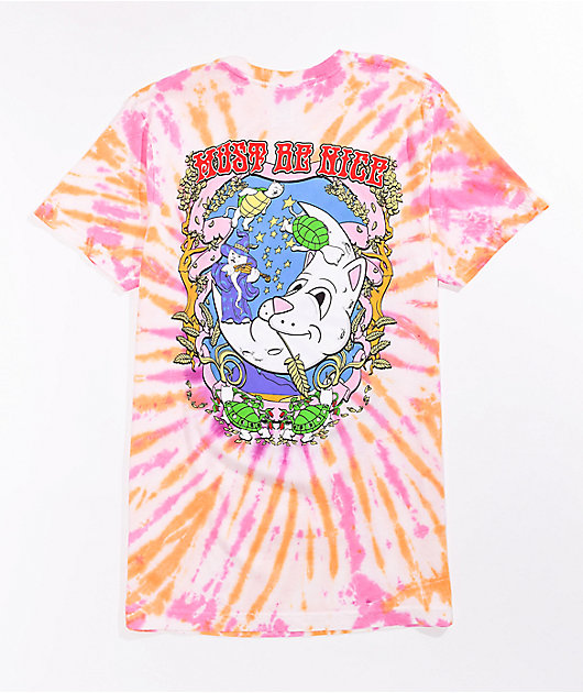 RIPNDIP Wizard Gold & Purple Tie Dye T-Shirt