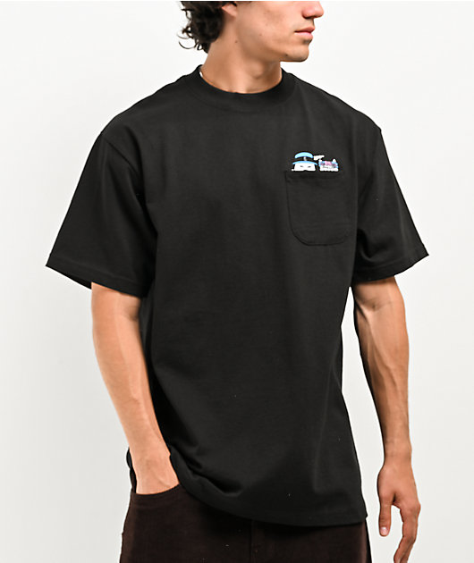 RIPNDIP x Cheech & Chong CHEECH AND NERM ポケット Tシャツ RIPNDIP x Cheech And Chong Cheech & Nerm Black Pocket T