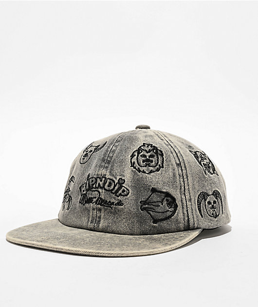 RIPNDIP x Walter Mercado Zodiac Grey Strapback Hat | Zumiez