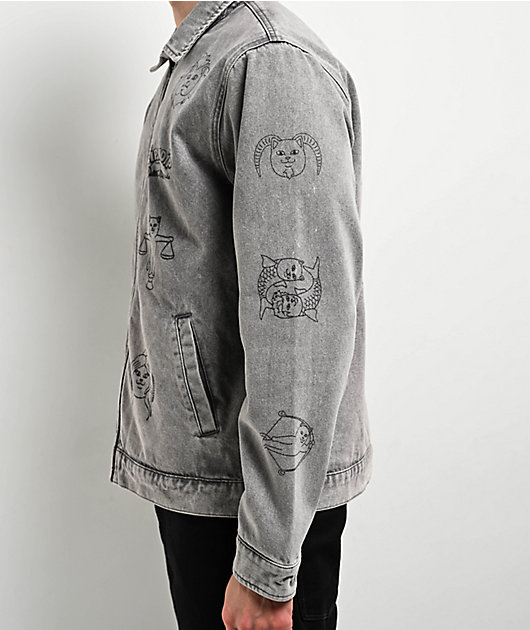 RIPNDIP x Walter Mercado Zodiac Mucho Grey Wash Denim Work