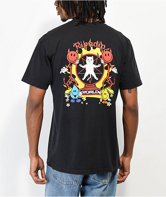 RIPNDIP x World Industries Black T-Shirt | Zumiez