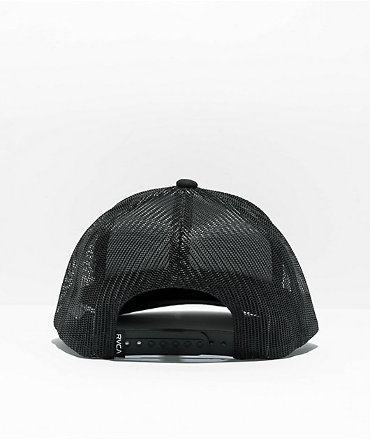 RVCA All The Way Black Trucker Hat | Zumiez