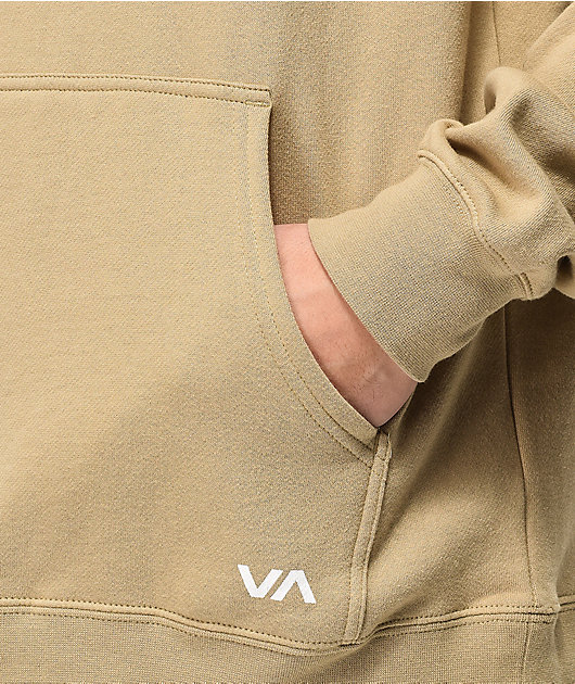 rvca tan hoodie