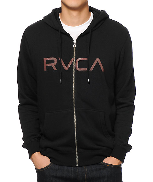 rvca zip up hoodie