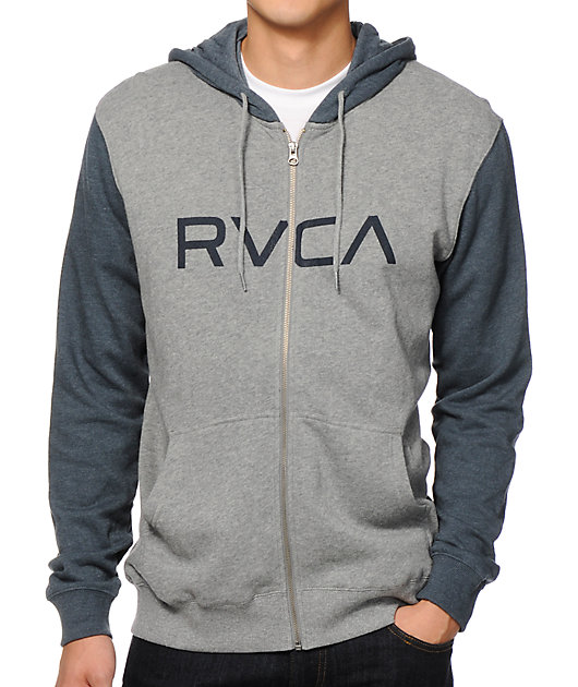 rvca zip up hoodie