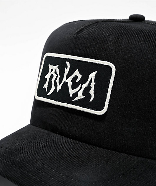 Men's RVCA Black/White Prime Trucker - Snapback Hat