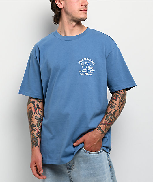 RVCA Demo Blue T-Shirt