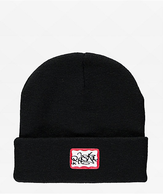 RVCA Dmote Artist Series Black Beanie
