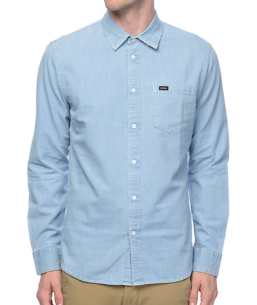 rvca denim shirt