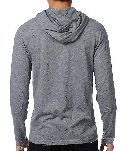 henley shirt with hood