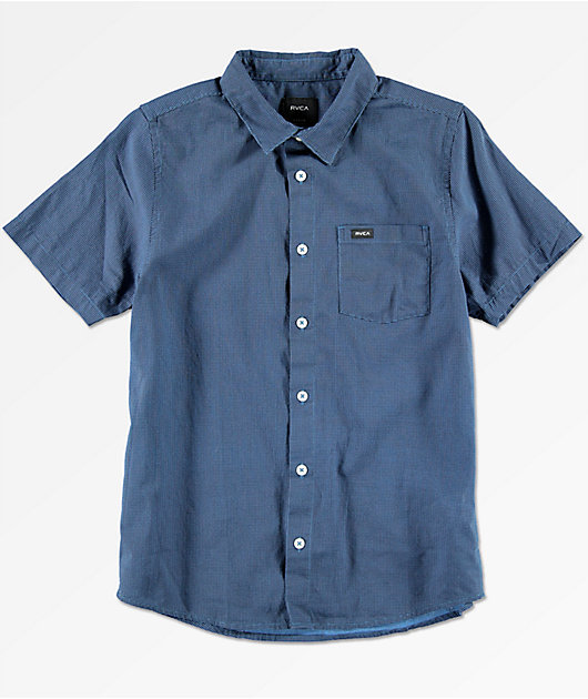 camisa azul cobalto