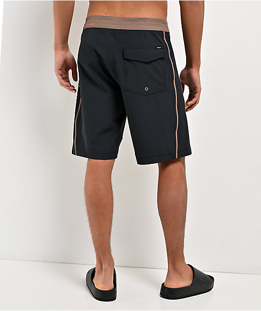 RVCA Retract Black & Brown Board Shorts