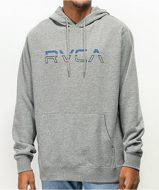 grey rvca hoodie