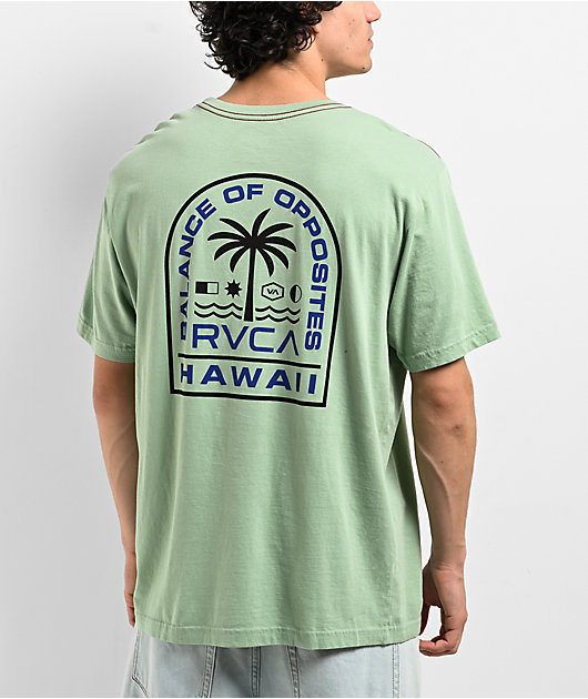 RVCA Tropic Granite Green T-Shirt | Zumiez