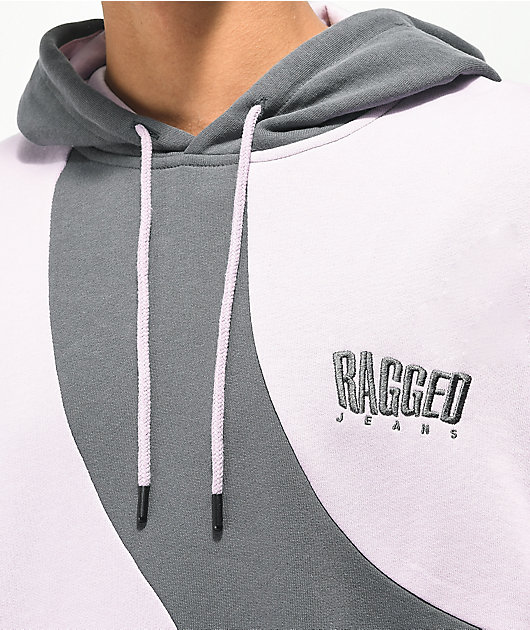Ragged Jeans Maze Purple & Grey Hoodie