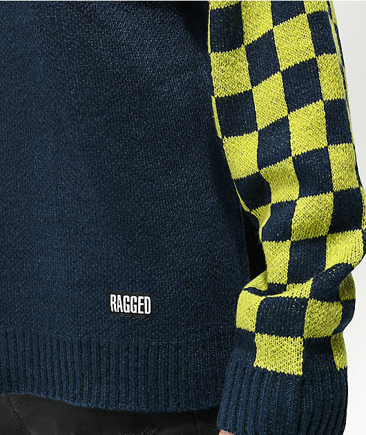 Ragged Jeans Spectre Blue & Green Sweater