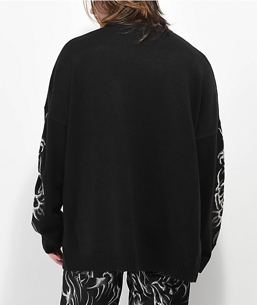 Ragged Priest Tribal Black Nano Knit Sweater