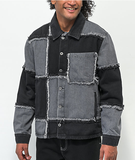 Ragged Threads Black \u0026 Grey Patch Denim 