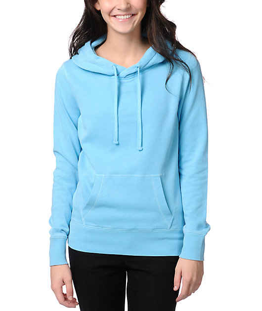 neon blue hoodie