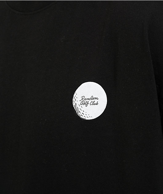 Random Golf Club Empty Pockets Clubhouse Black T-Shirt | Zumiez