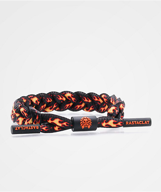 Rastaclat Flames Black & Orange Bracelet