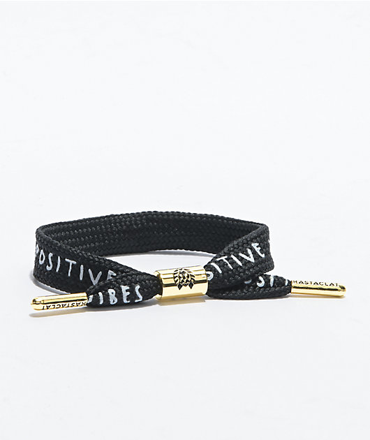 Rastaclat Positive Vibes Black & Gold Bracelet
