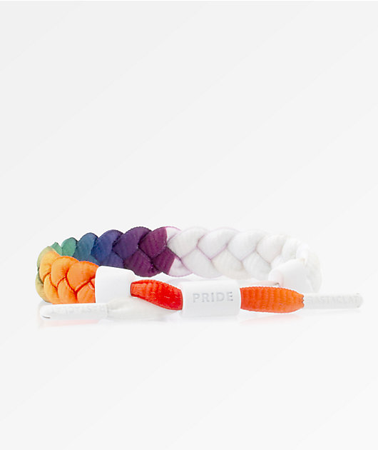 Rastaclat Pride White & Rainbow Bracelet