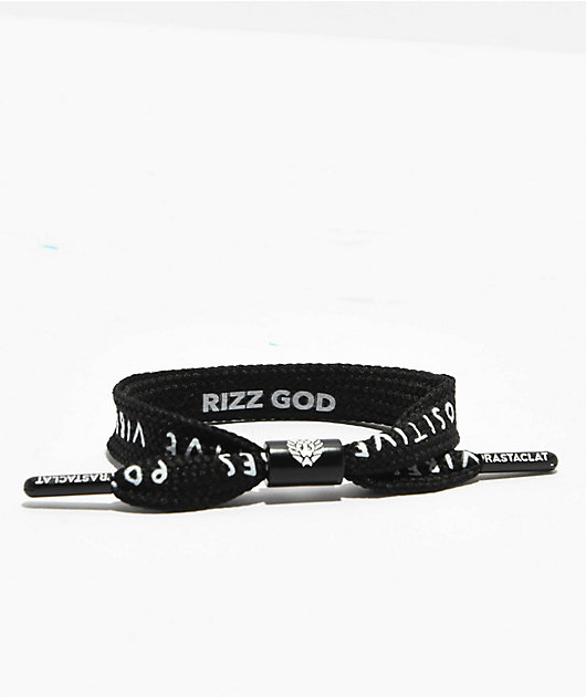 Rastaclat Dark Matter Bracelet – Reflective Braided Shoelace Bracelet In Black Magenta For Festivals & Daily Wear
