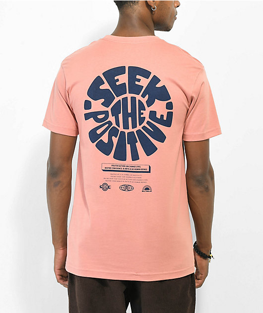 Rastaclat Seek The Positive Crest camiseta rosa