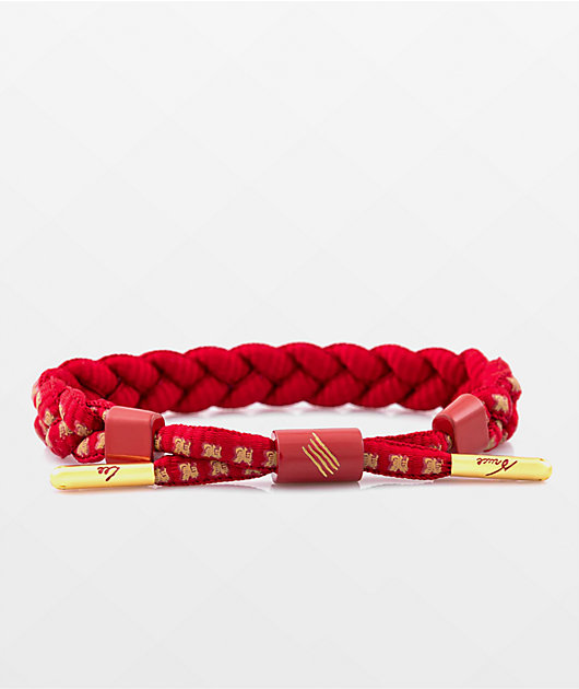 Rastaclat x Bruce Lee Red Braided Bracelet