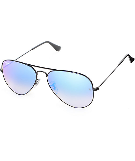 ray ban blue gradient flash