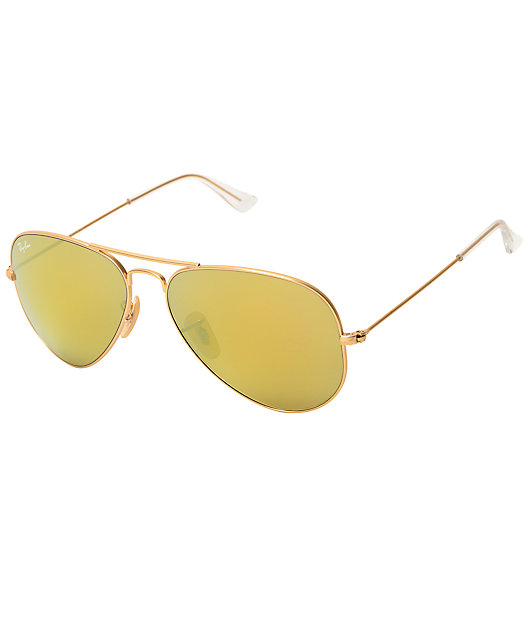 gold flash mirror sunglasses