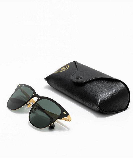 Ray-Ban Blaze Clubmaster Gold Sunglasses