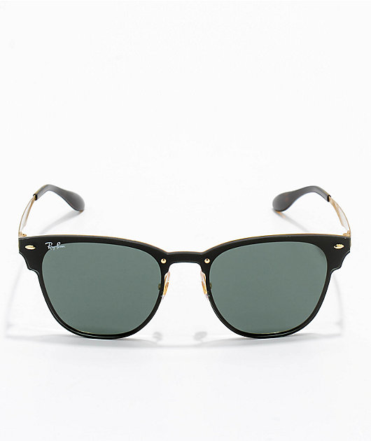 Ray ban blaze hot sale clubmaster black gold