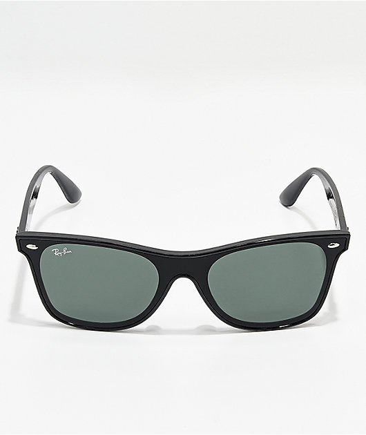 Ray-Ban Blaze Wayfarer Black & Green Sunglasses