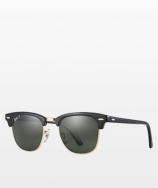 Ray ban clubmaster store black polarized