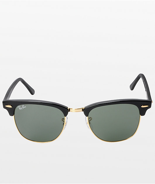 Ray-Ban Clubmaster gafas de en negro y oro