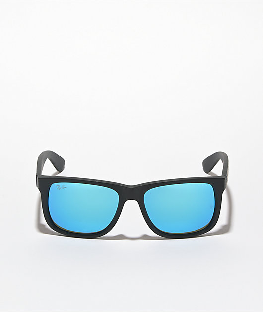 Ray-Ban Black & Blue Mirror Sunglasses