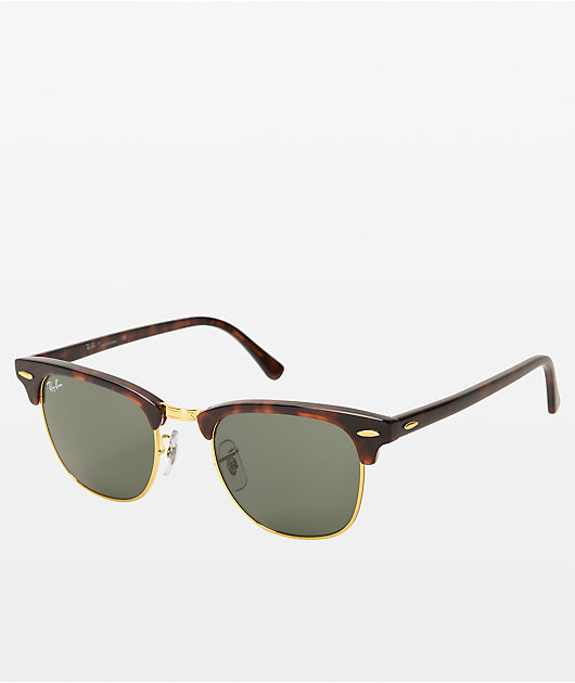 Ray-Ban Large Clubmaster Tortoise Sunglasses