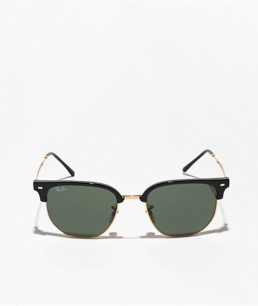 Ray-Ban New Clubmaster Black & Gold Sunglasses | Zumiez