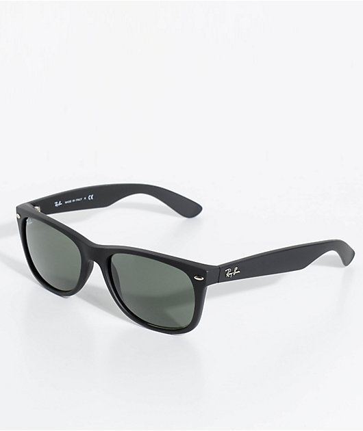 instinto deseable Contiene Ray-Ban New Wayfarer Classic Matte Black Sunglasses